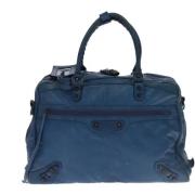 Pre-owned Leather handbags Balenciaga Vintage , Blue , Dames