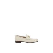 Moderne leren loafers met VLogo-plaque Valentino Garavani , Beige , He...