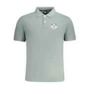 Groen Katoenen Poloshirt Klassieke Kraag North Sails , Green , Heren