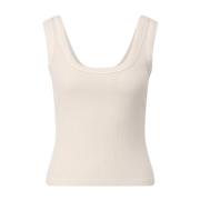 Geribbeld Crop Top Faye Citizens of Humanity , Beige , Dames