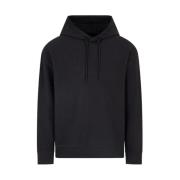 Gestreepte hoodie met jacquard-logo Emporio Armani , Black , Heren