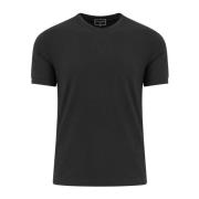 Icon Viscose T-shirt Giorgio , Black , Heren