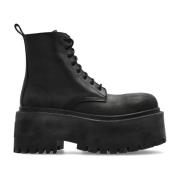 Strike Platform Veterlaarzen Balenciaga , Black , Dames