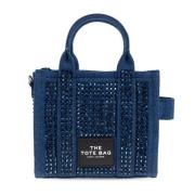 Handtas De Kristal Denim Crossbody Tote Tas Marc Jacobs , Blue , Dames