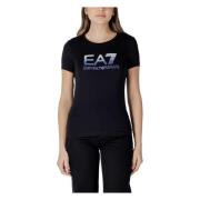 Katoenen T-shirt met korte mouwen collectie Emporio Armani EA7 , Black...