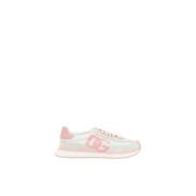 Sneakers met suède panelen en logodetails Dolce & Gabbana , White , Da...