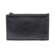 Pre-owned Leather wallets Balenciaga Vintage , Black , Heren