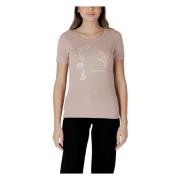 Korte Mouw T-shirt Lente/Zomer Collectie Emporio Armani EA7 , Pink , D...