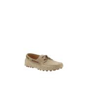 Stijlvolle leren loafers met rubberen noppen Tod's , Beige , Heren