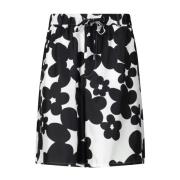 Bloemen zijden shorts voor warme dagen Marni , Black , Heren