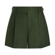 Groene Linnen Bermuda Shorts Dolce & Gabbana , Green , Heren