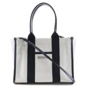 Pre-owned Canvas shoulder-bags Balenciaga Vintage , White , Dames