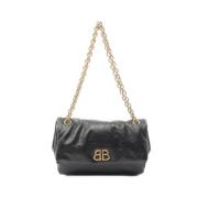 Pre-owned Leather crossbody-bags Balenciaga Vintage , Black , Dames