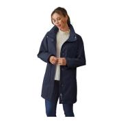 Functionele A-lijn Jas Navy Junge , Blue , Dames