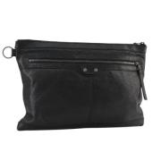 Pre-owned Leather clutches Balenciaga Vintage , Black , Dames