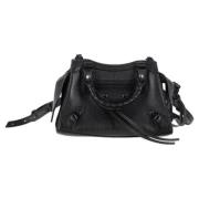 Pre-owned Leather crossbody-bags Balenciaga Vintage , Black , Dames