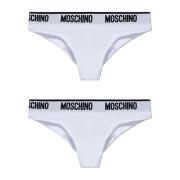 Twee-pack slips Moschino , White , Dames