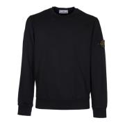 Zwarte Biologische Katoenen Trui Stone Island , Black , Heren