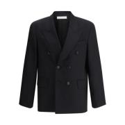 Blazer met peaked revers en dubbele rij knopen Our Legacy , Black , He...