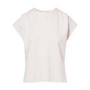 Dasha Korte Mouw Top Beaumont , Beige , Dames