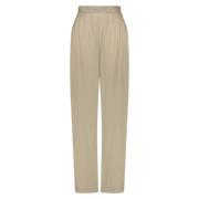 Zijden Josephine Broek Nukus , Beige , Dames