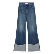 Regular Fit Sneak Jeans Mother , Blue , Dames