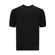 Monochrome Katoenen Crew Neck T-Shirt Ermenegildo Zegna , Black , Here...