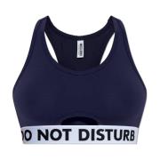 BH met logo Moschino , Blue , Dames