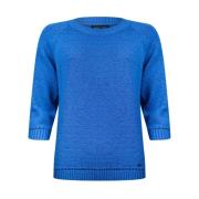 Stijlvolle Pullover 3/4 Mouw Roberto sarto , Blue , Dames