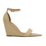 Sandalen op platforms met puntige tenen Kazar , Beige , Dames