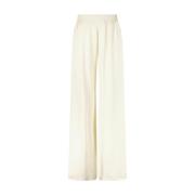 Satin Wide Leg Pants Fabiana Filippi , Beige , Dames