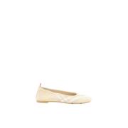 Ballerina's met stretch bovenwerk en platte zool Burberry , Pink , Dam...