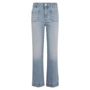 Cropped Kick Alina Jeans Victoria Beckham , Blue , Dames