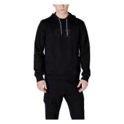 Heren Katoenen Capshirt Sweatshirt Lente/Zomer Emporio Armani EA7 , Bl...