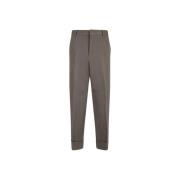 Katoenen Regular Fit Broek met Omgeslagen Zoom PT Torino , Gray , Here...