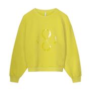 Vintage Sweatshirt 3s5067-30413 Summum Woman , Yellow , Dames