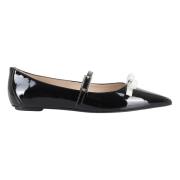 Strik Mary Jane Platte Schoenen Stuart Weitzman , Black , Dames