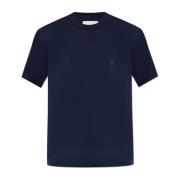 T-shirt met logo Ami Paris , Blue , Dames