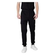 Stijlvolle heren sportbroek Emporio Armani EA7 , Black , Heren