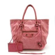 Pre-owned Leather balenciaga-bags Balenciaga Vintage , Pink , Dames