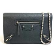 Pre-owned Leather wallets Balenciaga Vintage , Black , Dames