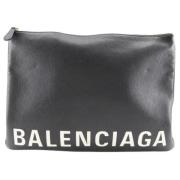 Pre-owned Leather clutches Balenciaga Vintage , Black , Dames