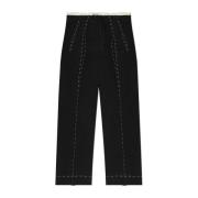 Broek met linnen afwerking Maison Margiela , Black , Heren