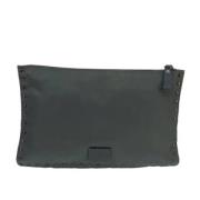 Pre-owned Nylon clutches Valentino Vintage , Gray , Dames