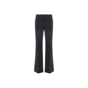 Asymmetrische Monochrome Wollen Broek Chloé , Black , Dames