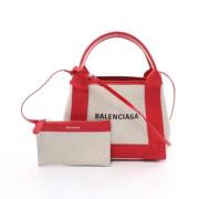 Pre-owned Canvas handbags Balenciaga Vintage , White , Dames