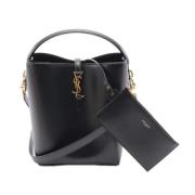 Pre-owned Leather handbags Yves Saint Laurent Vintage , Black , Dames