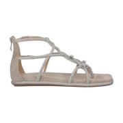 Sprankelende Platte Sandaal Alma EN Pena , Gray , Dames