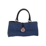 Pre-owned Canvas handbags Valentino Vintage , Blue , Dames