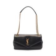 Pre-owned Leather shoulder-bags Yves Saint Laurent Vintage , Black , D...